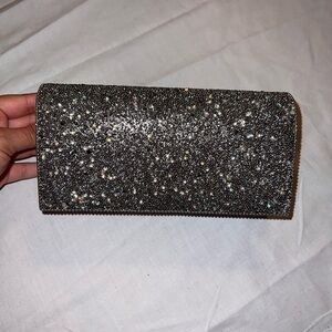 Gunne Sax Glittering Silver Clutch